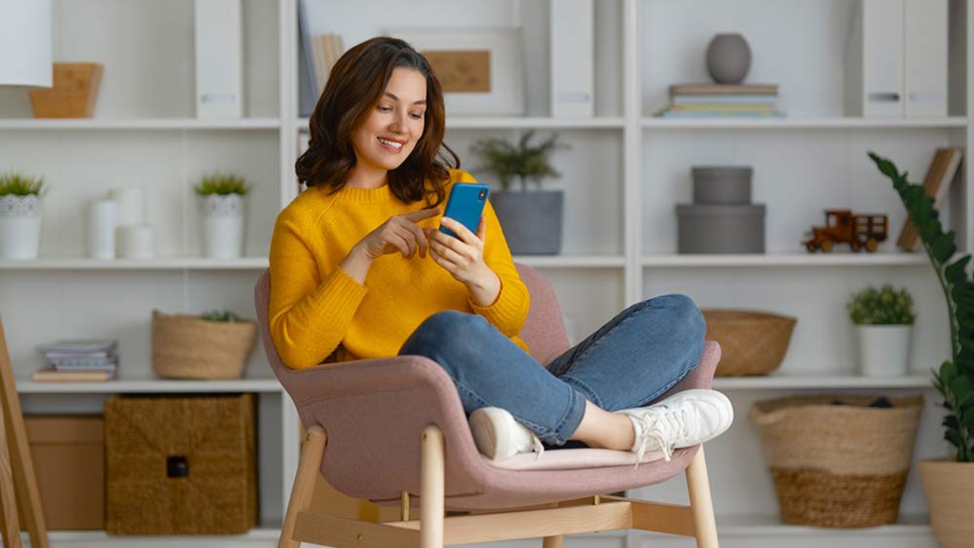 woman-is-using-phone