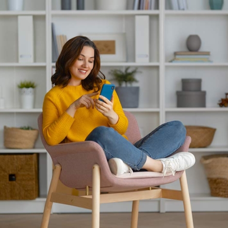 woman-is-using-phone